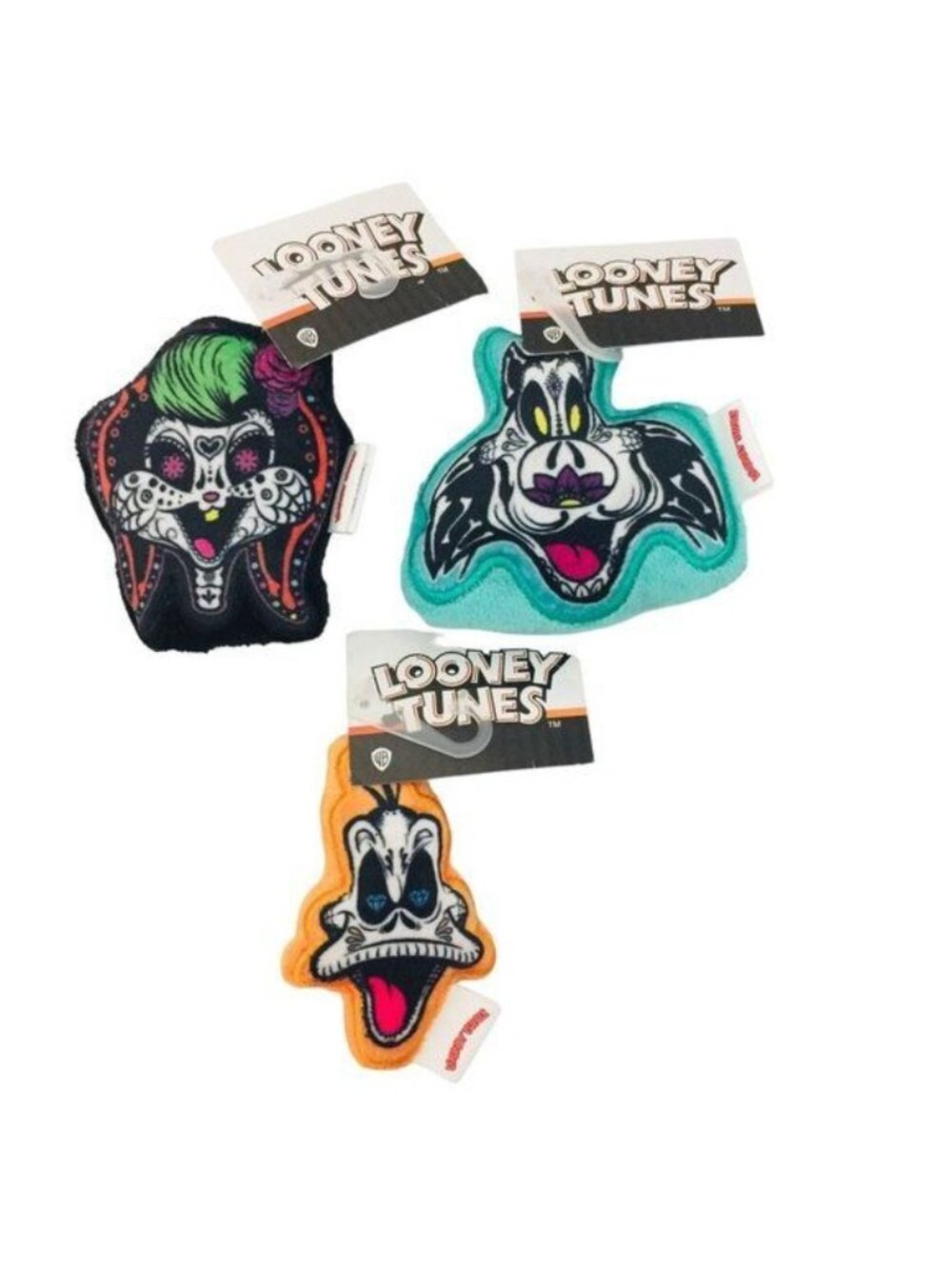 Looney Tunes Halloween LOLA SYLVESTER DAFFY Mini Plush Squeak Do Toys Set of 3
